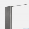 New Trendy Nesta Gunmetal Brushed parawan nawannowy ze wspornikiem prostopadłym 100x150 cm grafit szczotkowany/szkło przejrzyste P-0226-WP